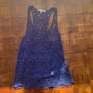 Boho crochet tank top